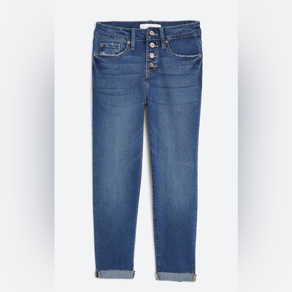 Kan Can Brenda Mid Rise Button Fly Jeans